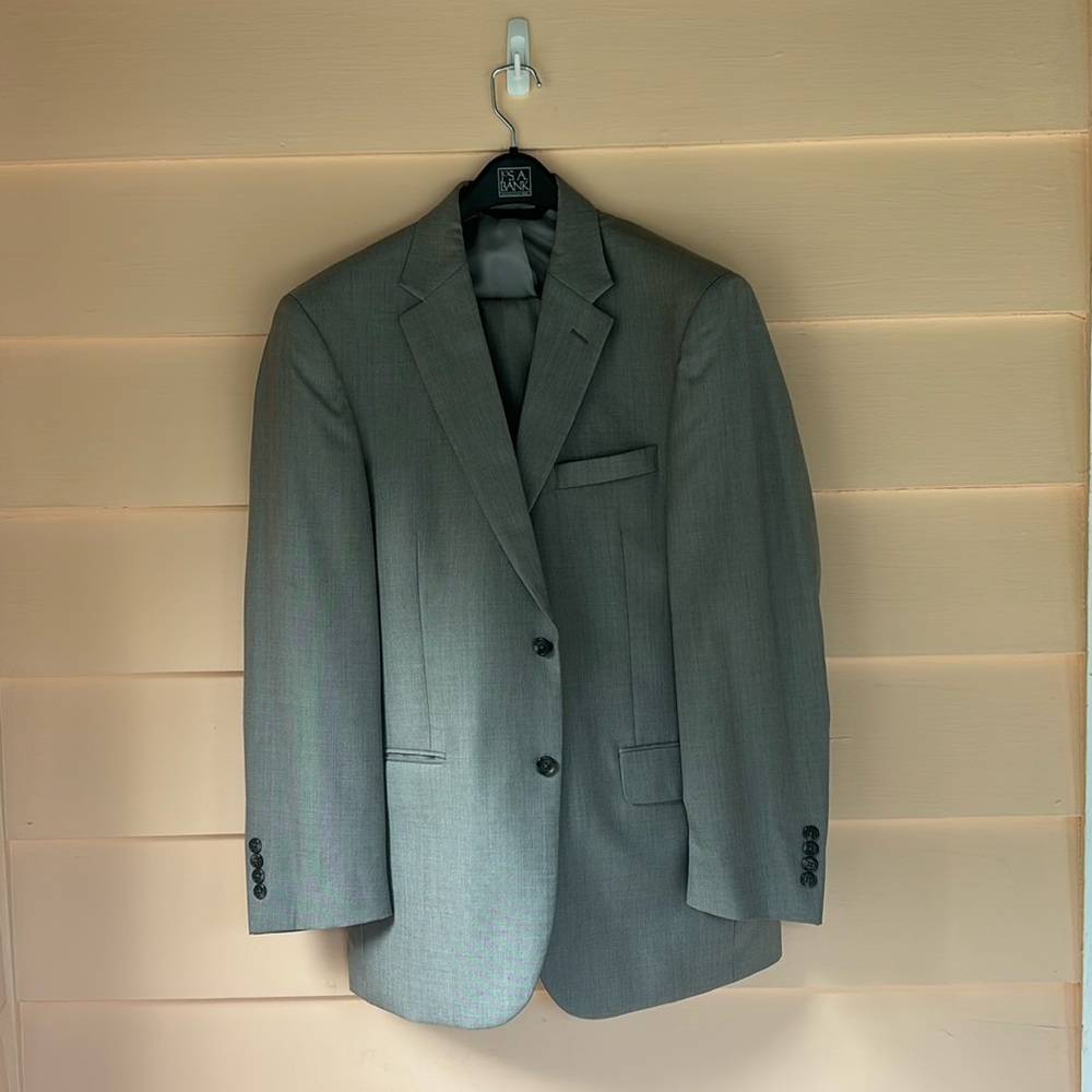 Joseph A Bank Grey Suit Jacket